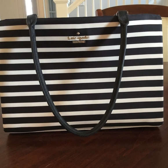 Kate Spade New York black and white tote - Picture 1 of 7